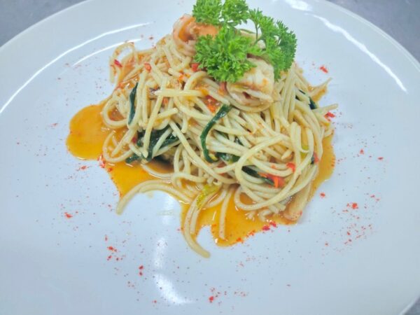Spaghetti Spicy Prawn